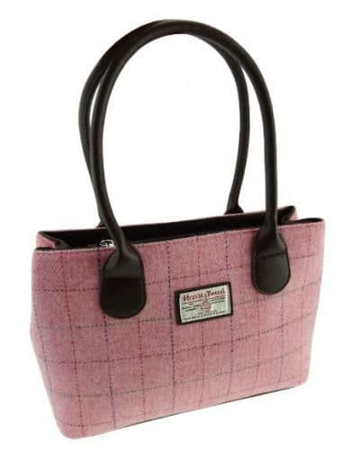 harris tweed cassley classic handbag in bright pink with overcheck lb1003 col 68 4735 p.jpg