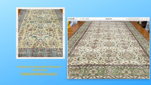 Vintage Hand Knotted Distressed Turkish Rug (2).jpg