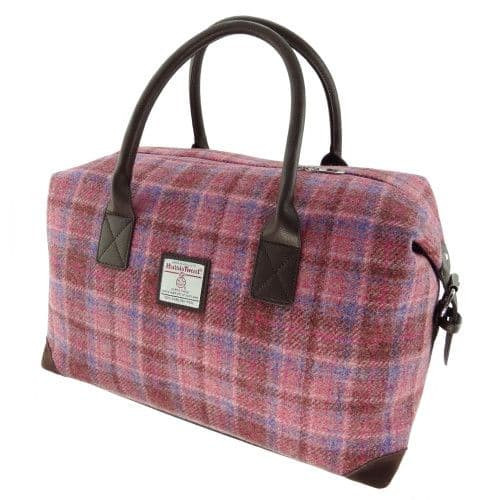 women s harris tweed esk overnight bag in pink check lb1006 col103 8411 p.jpg
