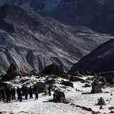 Chukpo Lari, a mermorial to climbers who have died on Everest