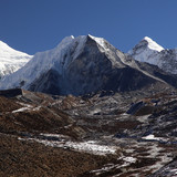 The trekking peak Island Peak 6189m centre frame