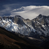 Everest 8848m and Lhotse 8414m, Lhotse middle 8410m and Lhotse Shar 8393m