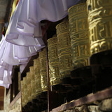 Pray Wheels at Namche Gompa