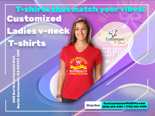 Customized Ladies V-Neck T-Shirts.jpg