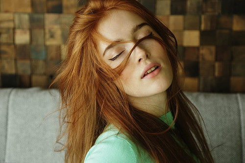 adults jia lissa close up face model redhead woman hd wallpaper