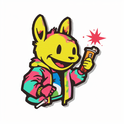 RobertH neon paint convenience store mascot 3 colors smoking a 56fe7dd2 6711 4790 bba9 78015c8ab7ca.png