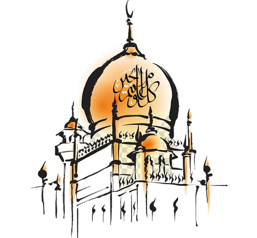 imgbin eid mubarak eid al fitr eid al adha mosque jumuah hand painted mosque black and brown chandel.png