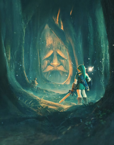 Zelda Ocarina of Time Link e Deku.jpg