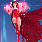wallpapersden.com scarlet witch 4k art 2160x3840