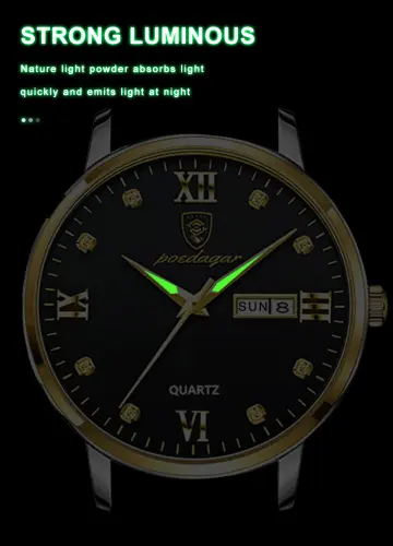 POEDAGAR Men's Watches Top Brand Luxury Men Wrist Watch Leather Quartz Watch 8.webp