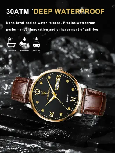 POEDAGAR Men's Watches Top Brand Luxury Men Wrist Watch Leather Quartz Watch 7.webp