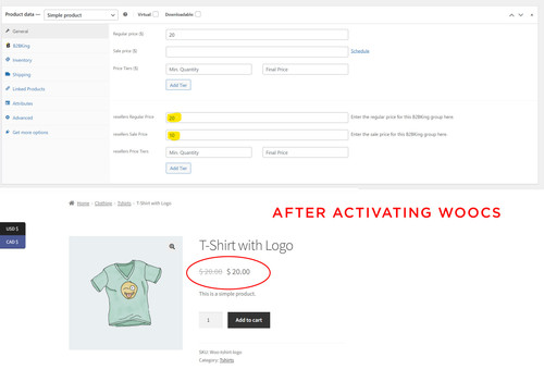 AFTER ACTIVATING WOOCS