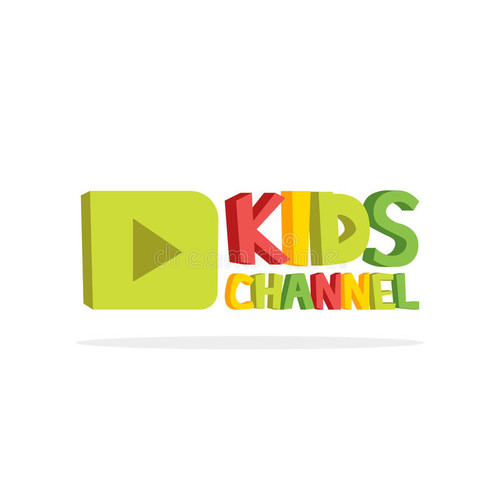 kids channel funny letters cartoon logo template vector illustration 88478737.jpg
