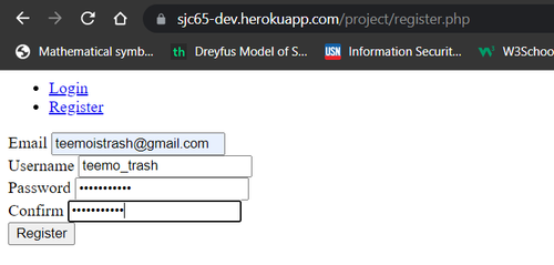 valid user information.png
