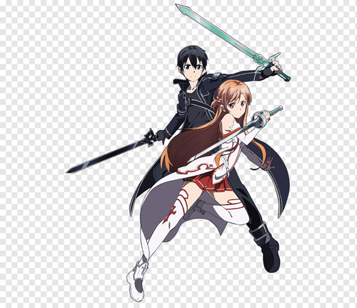 png transparent kirito and asuna from sword art online illustration asuna kirito sinon leafa sword a.png