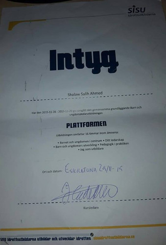 Shalaw Salih Intyg ungdomsledare inom friidrott 1.jpg