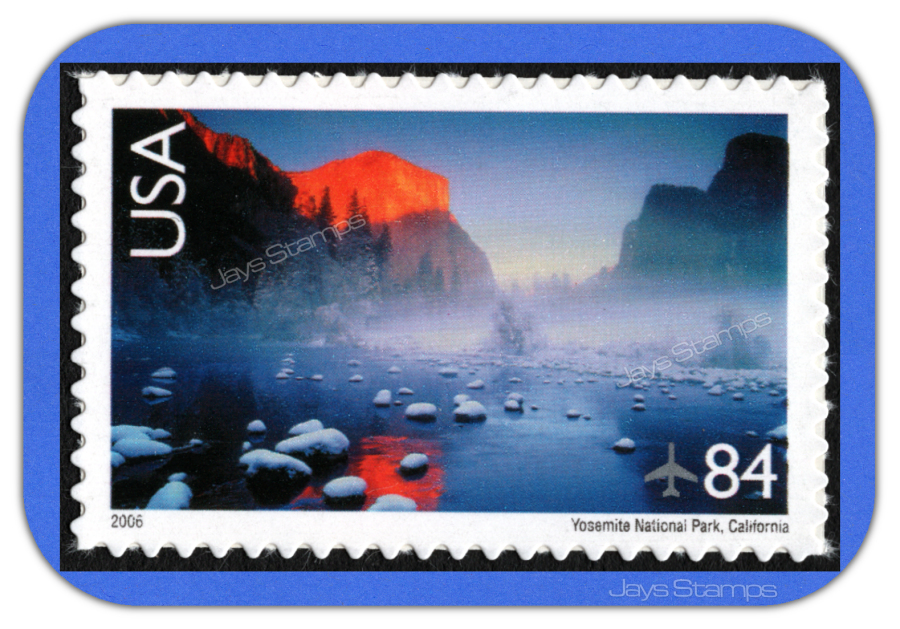 2006&nbsp; YOSEMITE NATIONAL PARK&nbsp; &nbsp;Scenic American Landscapes&nbsp; 84¢&nbsp; AIR MAIL&nbsp; #C141
