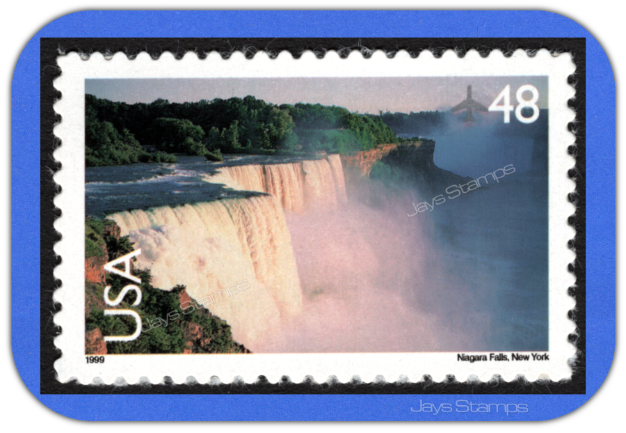 1999&nbsp; NIAGARA FALLS Scenic American Landscapes&nbsp; 48¢&nbsp; Single&nbsp; AIR MAIL&nbsp; #C133