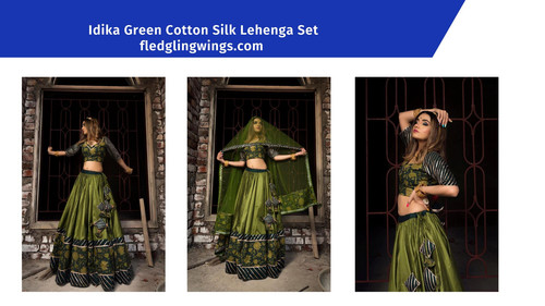 Idika Green Cotton Silk Lehenga Set.jpg