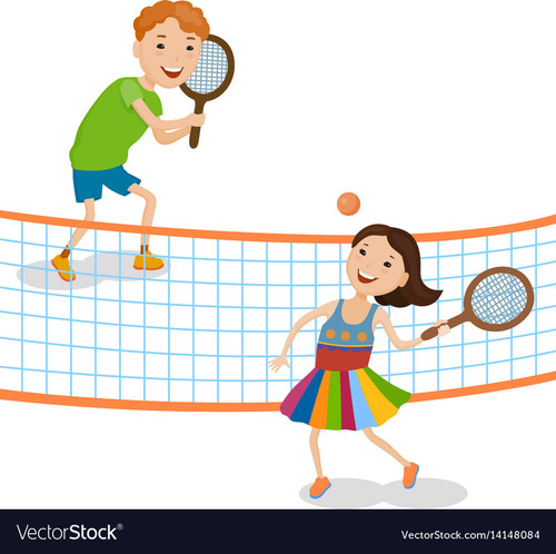 children playing tennis vector 14148084.jpg