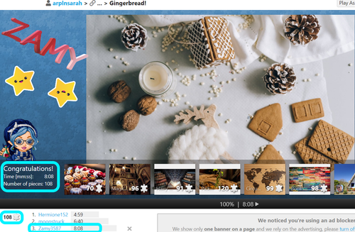 December Contest Ginger Jigsaw