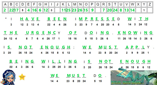 Weekly Puzzles 28 11 22 04 12 22 PUZZLE 4 Cryptogram Da Vinci