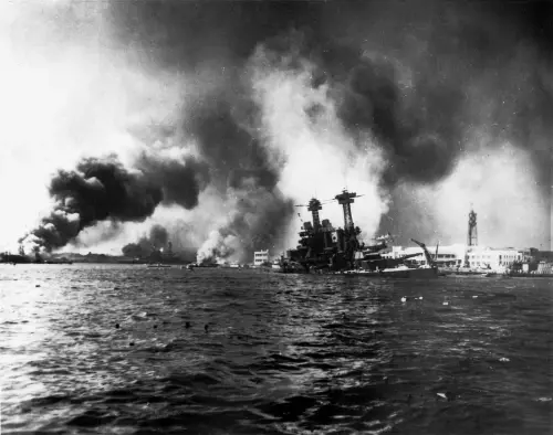 USS California sinking Pearl Harbor.webp