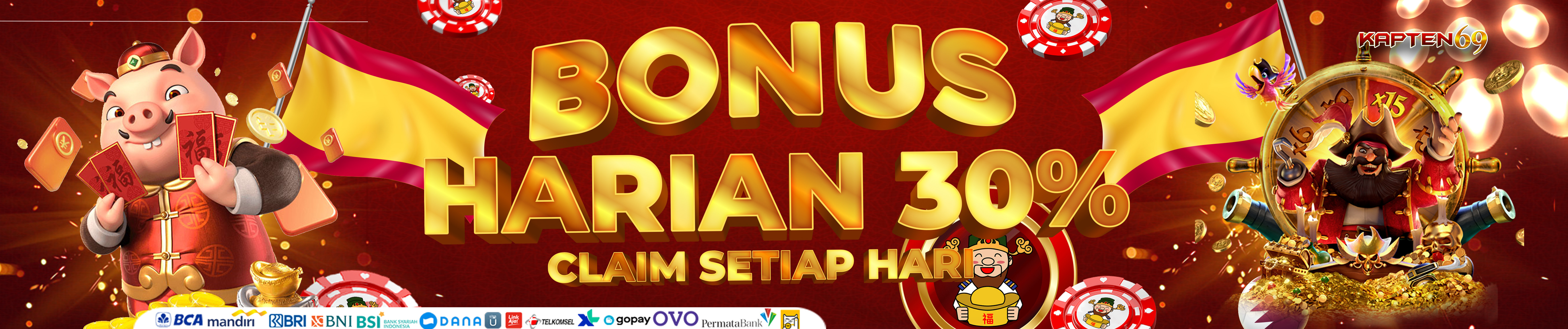 BONUS HARIAN 30 %