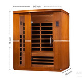 2. Dynamic Lugano Infrared Saunas Sizing