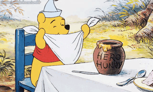 winnie the pooh ready to eat.gif
