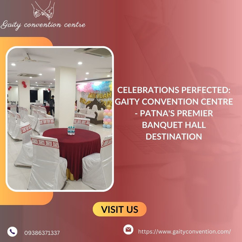 Gaity Convention Centre is one of the leading banquet hall destination in Patna Anisabad. Experience unmatched grandeur, impeccable service, and luxurious spaces that elevate every occasion. Know more https://tuffclassified.com/celebrations-perfected-gaity-convention-centre-patnas-premier-banquet-hall-destination_2122648