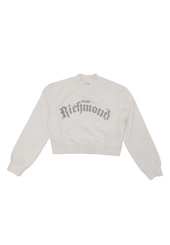 john richmond kids felpa bianca logo borchie ragazza a.jpg