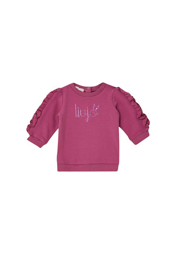 liu jo kids abito in felpa fucsia logo bambina a.jpg
