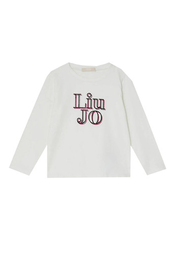 liu jo kids t shirt bianca logo bambina a.jpg
