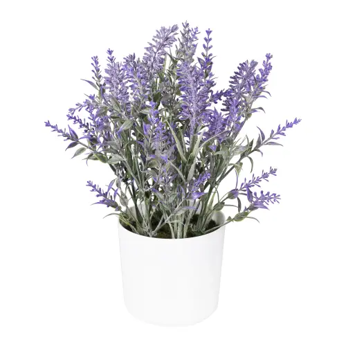 Mainstays Indoor 11 x 4 Artificial Lavender Plant in White Pot Purple 1pc a50727e7 c38f 42c2 a353 00.webp