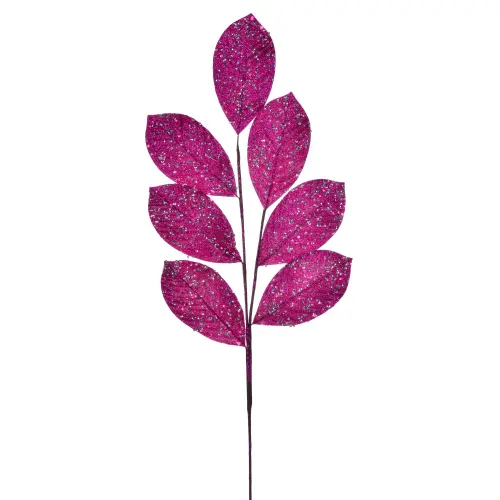 Vickerman 27 Artificial Cerise Glitter Leaf Christmas Spray 4 per bag 39ddb94c c0e3 462a 9e88 2d6aa9.webp