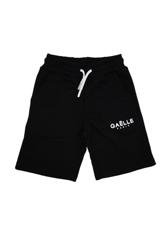 gaelle paris kids bermuda felpa nero logo ragazzo a.jpg