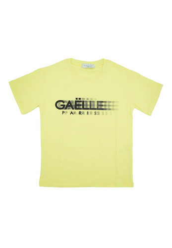 gaelle paris kids t shirt gialla logo 3d ragazza a.jpg
