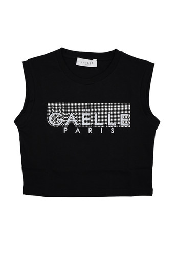 gaelle paris kids canotta nero logo borchie ragazza a.jpg