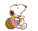 2020 snoopy spring flowers animation.gif