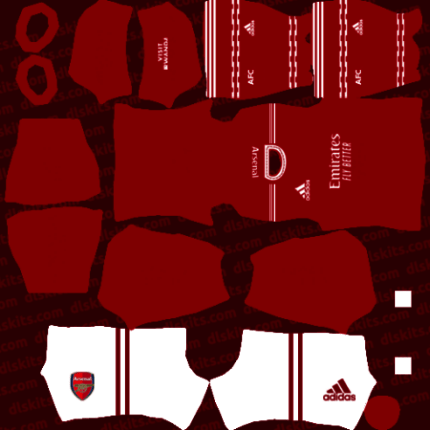 Arsenal Home 2022 Dream League Soccer Kit AFC DLS 22 Kit (1).png