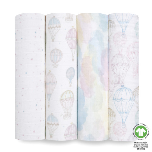 ASWO40006 0 baby organic cotton muslin swaddles above the clouds 4pack GOTS.jpg