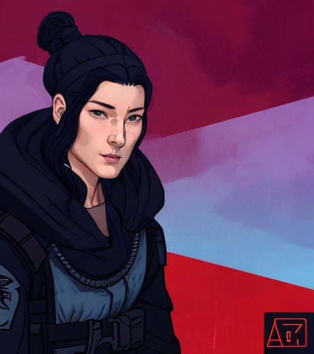 geo2099 style analog style character design concept of a fiersome warrior facial expression stro (10.png