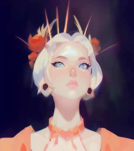 lushill style splash art of a girl fullbody detailed eyes perspective dynamic pose fantasy 322349800.png