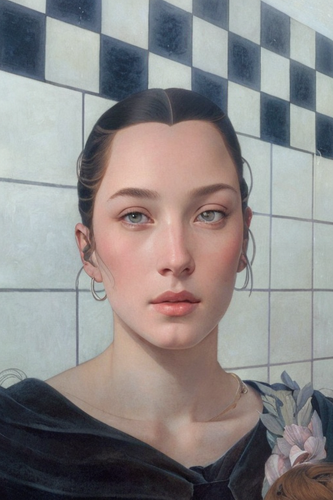 geo2099 style analog style young womanboy delicate face with bloom by sandro botticelli renaud m (1).png