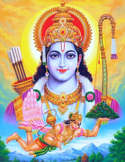 Ram Bhakt Hanuman Ki Photo Ram Ji Ke Sath.jpg
