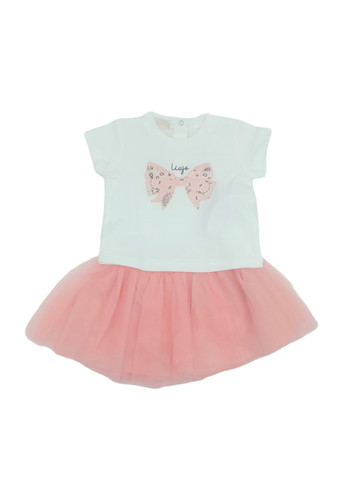 liu jo baby completo gonna in tulle rosa t shirt bianca bimba a.jpg