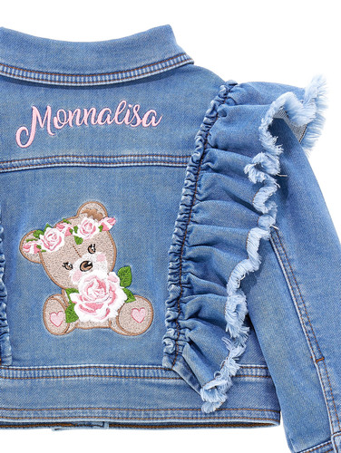 monnalisa bebè giubbino jeans neonata orsetto 39A102 c.jpg