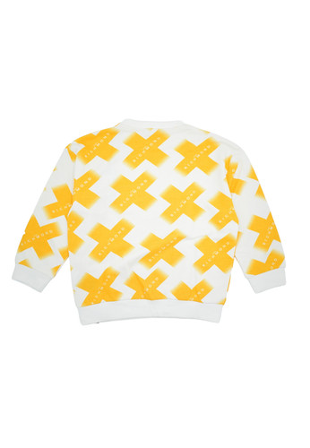 john richmond kids felpa bianca gialla logo bambino b.jpg