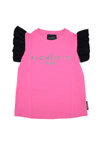 john richmond kids t shirt fucsia voile maniche bambina a.jpg